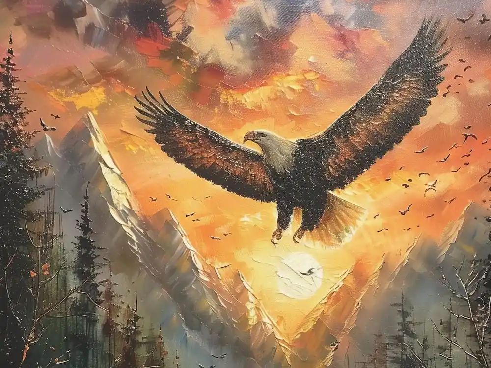 Deal Canvas Print, Bald Eagle Painting, Wildlife Wall Art, Home Decor, Wildlife Lover Gift, Patriotic Decor, Bird, Nature Scene Canvas