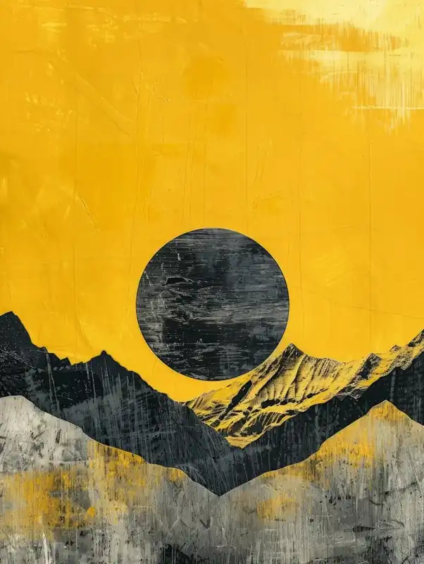 Yellow Mountains Canvas Print Place Order