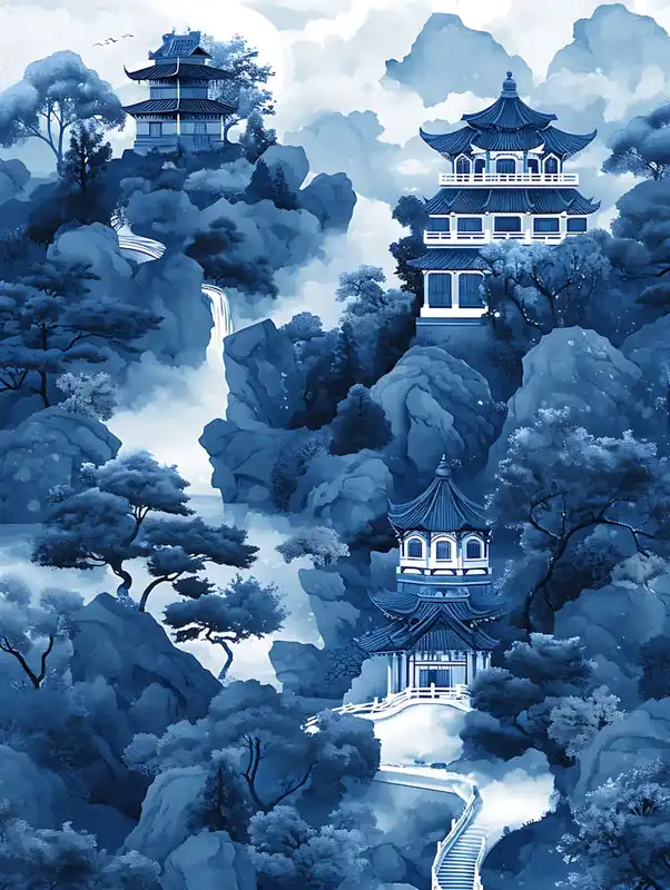 Price Cut Fantastic Chinese Landscape 24