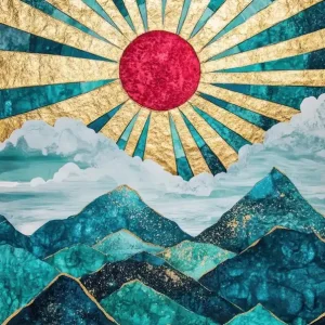Sun Rises Over The Mountains 2 Express Delivery