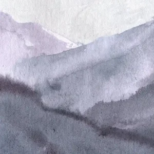 Watercolor Of Mountains 11 Seasonal Sale