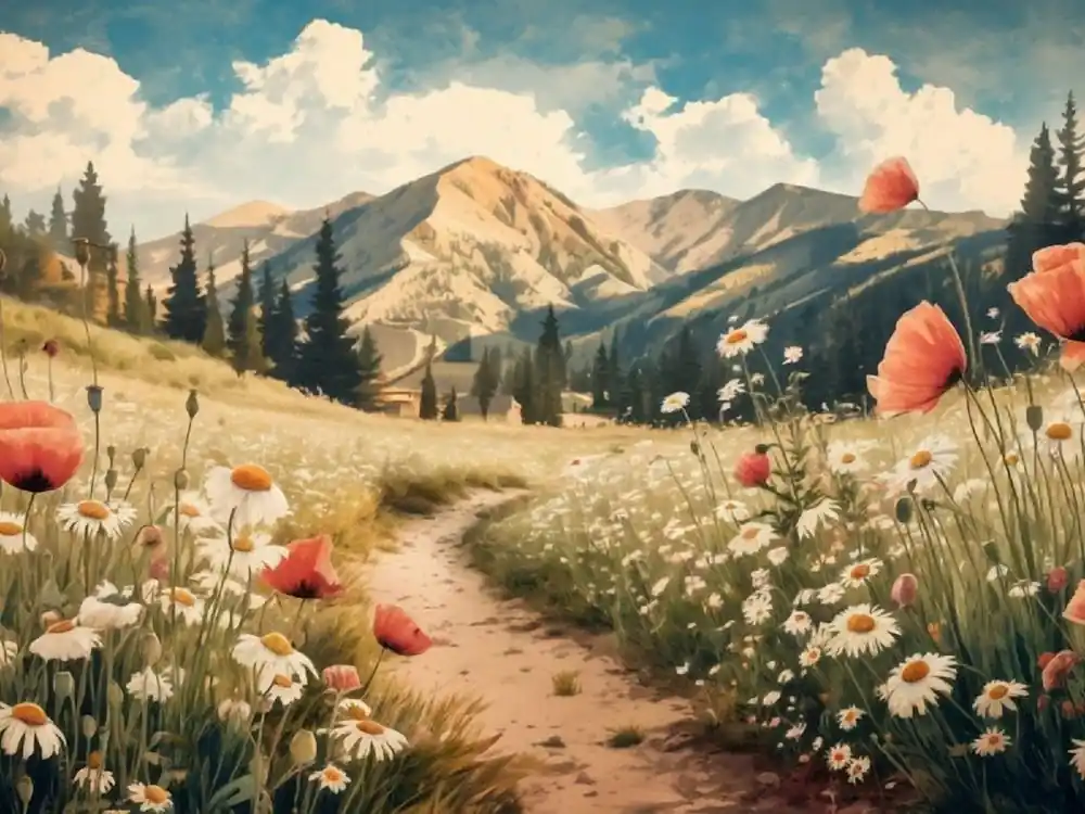 Wholesale Flowering Meadow Landscape - Impressionistic