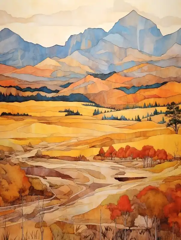 Flash Sale Autumn National Park Painting Rocky Mountain National Park Colorado Usa 5