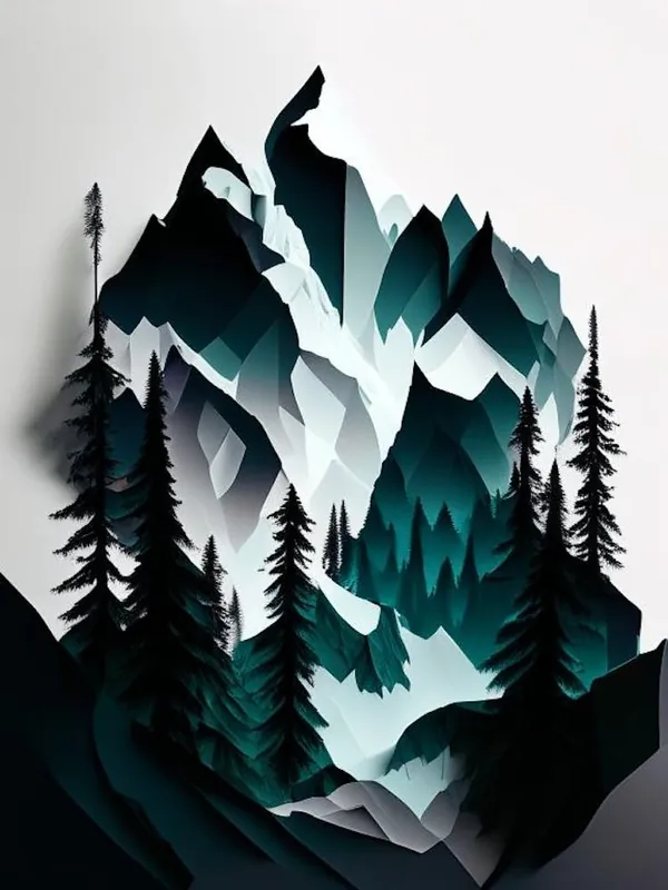 Next Day Delivery Triglav National Park Slovenia Cut Out Paper