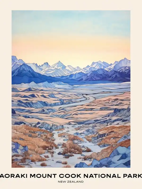 Aoraki Mount Cook National Park New Zealand 1 Poster Special Offer