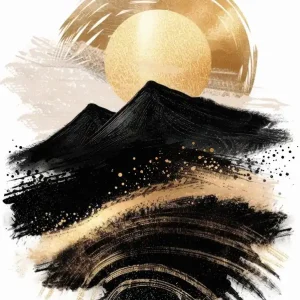 Sunset Over Mountains 1 Worldwide Shipping