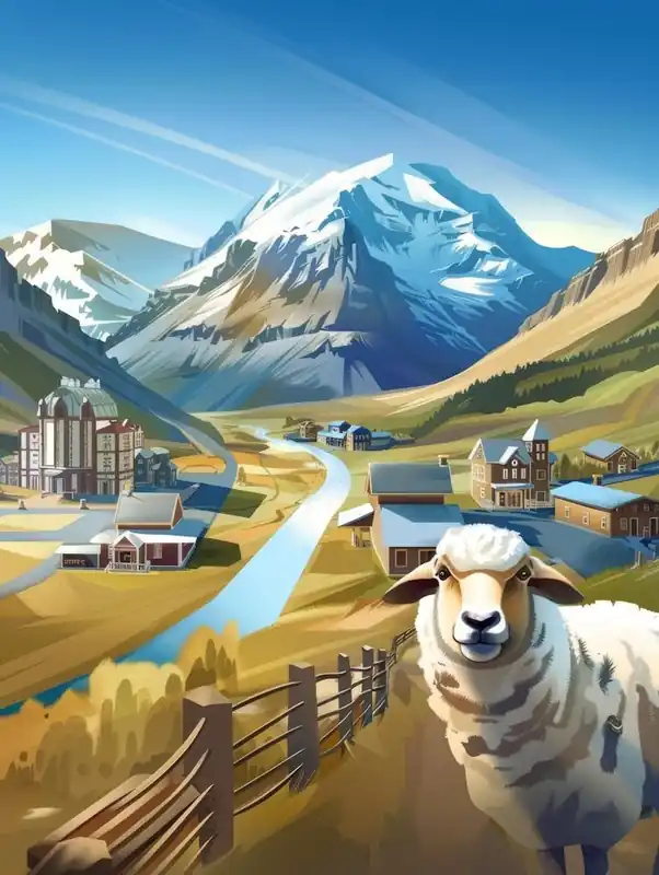 Bargain Sheep In The Mountains 1