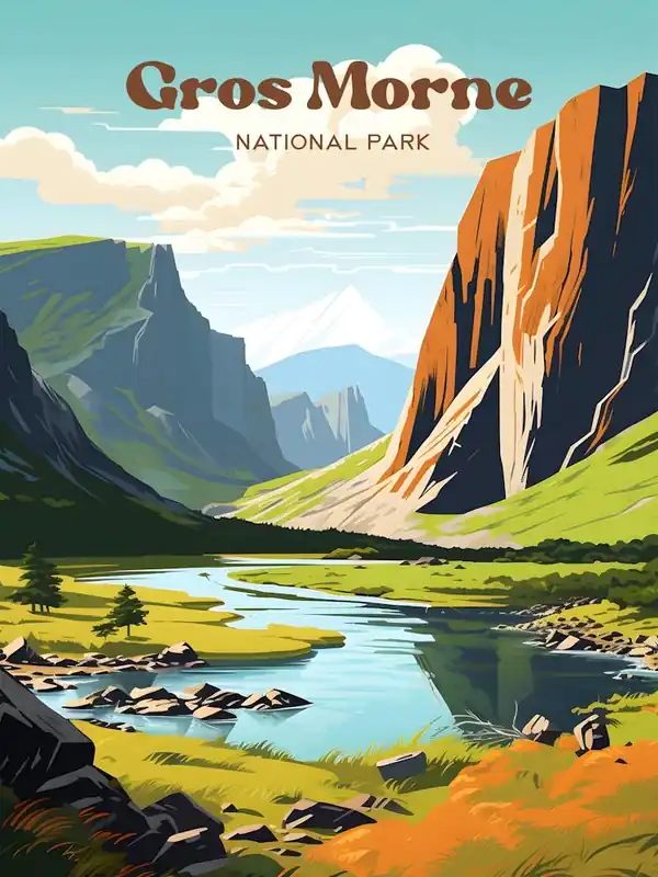Gros Morne Park Canada Outdoor Modern Travel Art Buy Direct