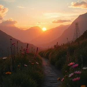 Sunset In The Mountains 43 Clearance