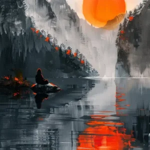 Sunset In The Mountains 26 Free Delivery