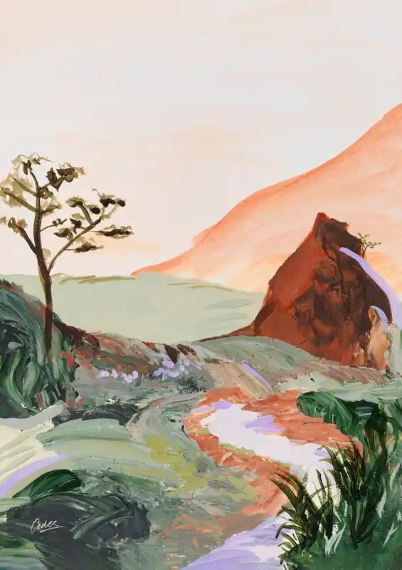Sunkissed Mountain Travel Landscape Sunset Instant Buy