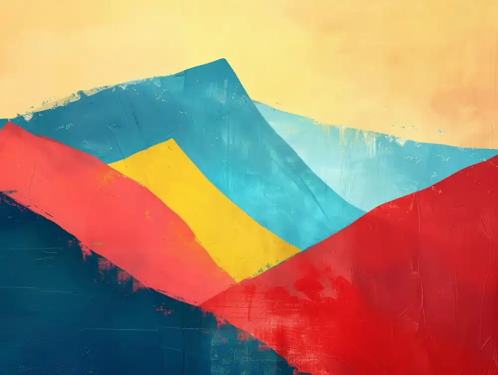 Top Rated Abstract Mountain Painting 4