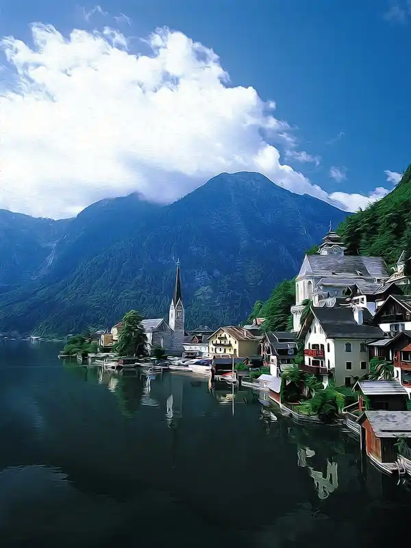 Halstatt, Austria Fast Shipping