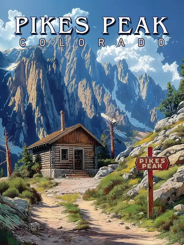 Reach for the Peak: Pikes Peak, Colorado Poster Time-Limited