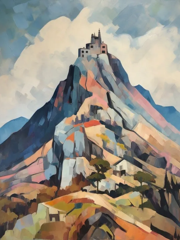 Mount Athos Greece 1 Mountain Painting Price Drop