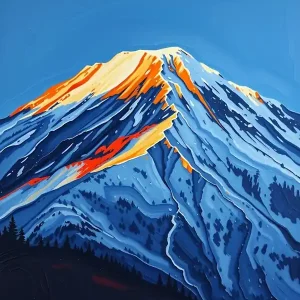 Sunrise Over Mount Rainier In Demand