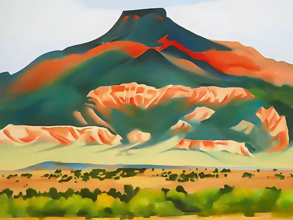 Georgia O'Keeffe - Red and Yellow Cliffs Limited Edition