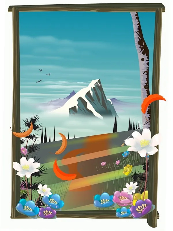 Mountain View From A Window New Release