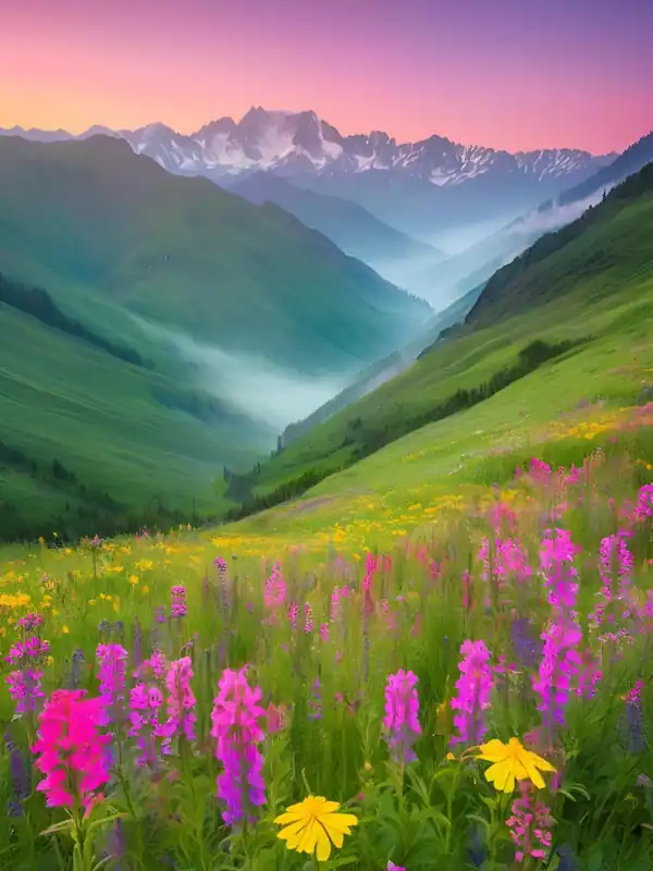Place Order Wildflowers In The Mountains