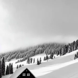 Warranty Included Kitzsteinhorn, Austria Black And White Skiing Poster