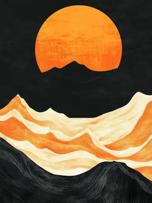 Price Drop Sunset Over Mountains 5
