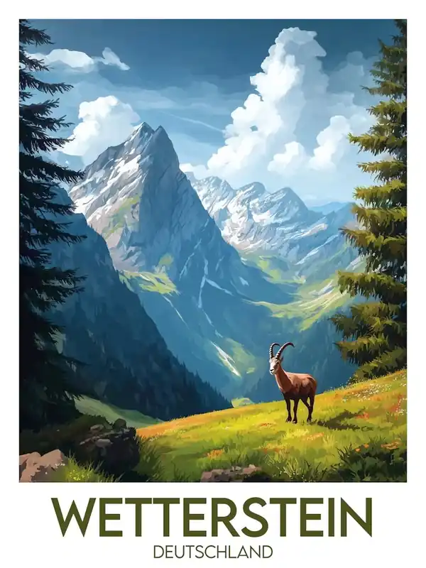 Affiche de voyage Wetterstein Hot Deal