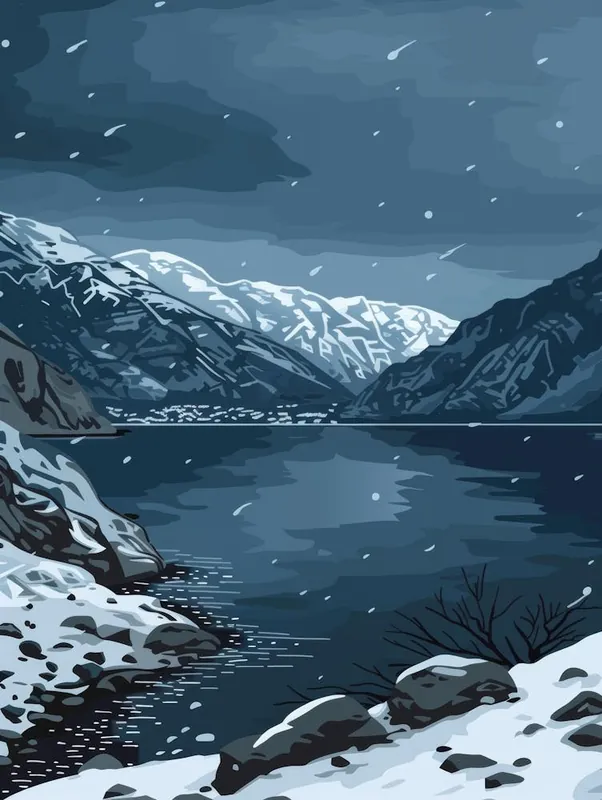 Winter Landscape Painting Same Day Shipping