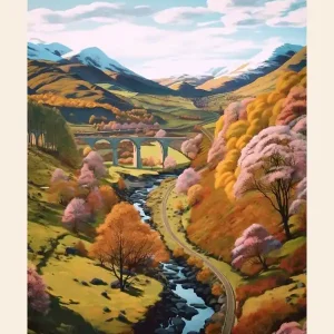 The West Highland Way Scotland 1 Hike Poster While Supplies Last