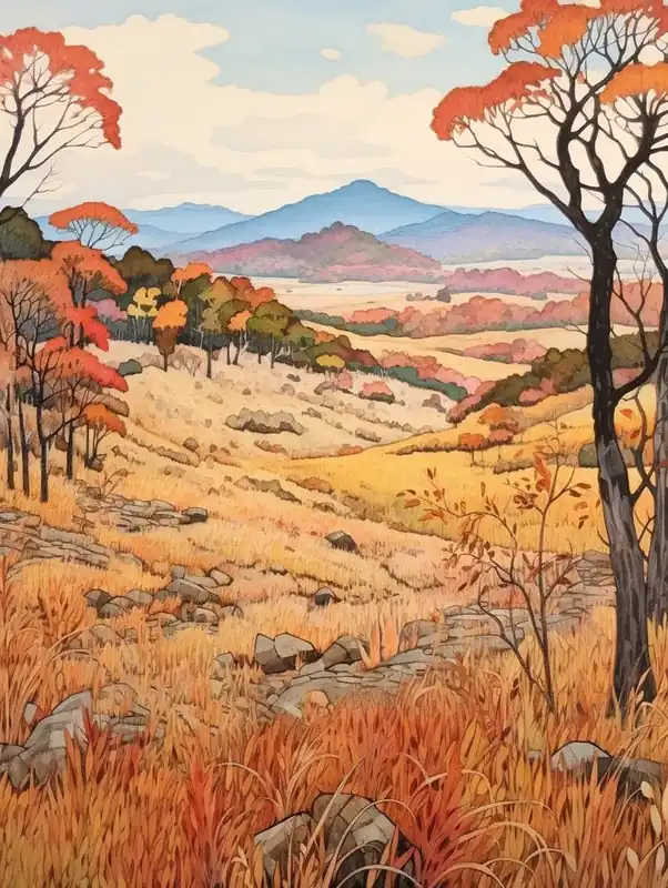One Day Deal Autumn National Park Painting Shenandoah National Park Virginia Usa 1