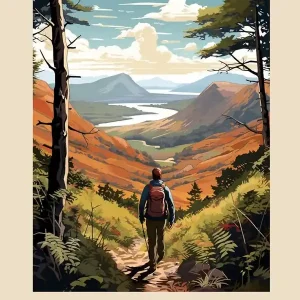The West Highland Way Scotland 3 Vintage Hiking Travel Poster Don’t Miss Out