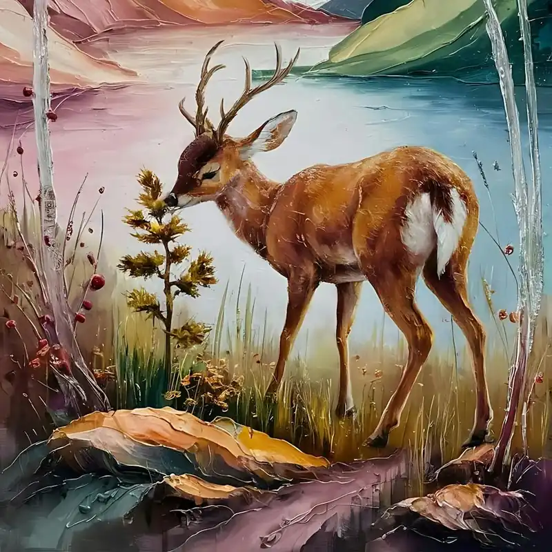 Trusted Brand Deer By The Lake