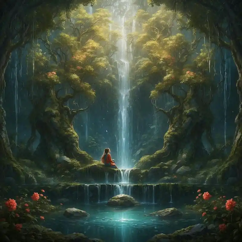 Waterfall In The Forest Warranty Included