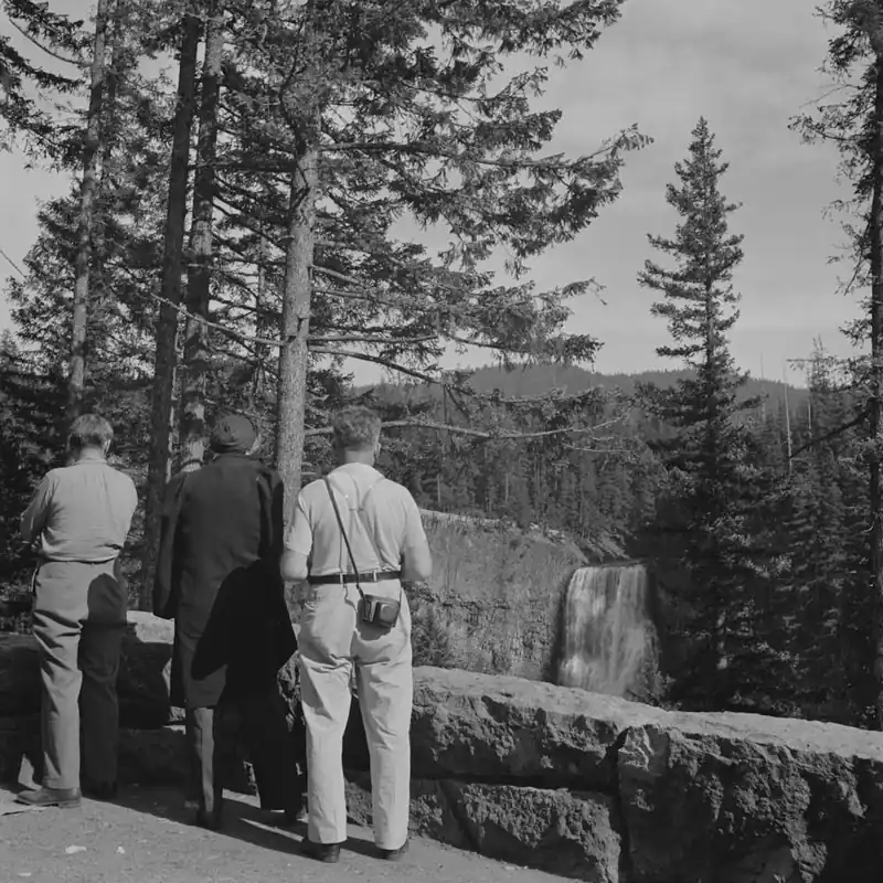 Willamette National Forest, Lane County, Oregon, Tourists At The Salt River Falls By Russell Lee Best Price