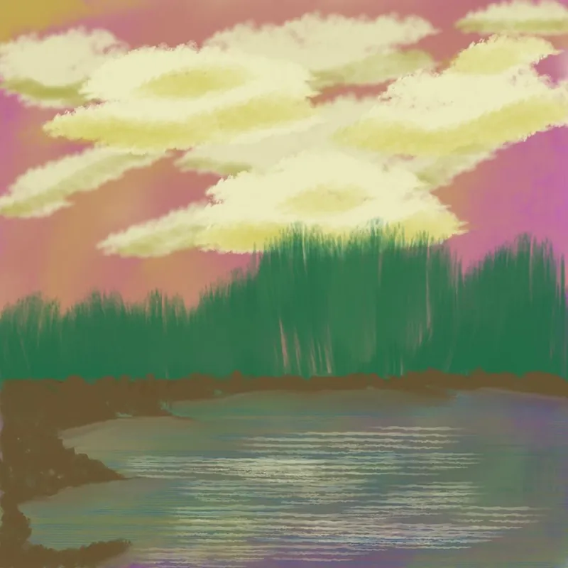 Sunset By The Lake Big Sale