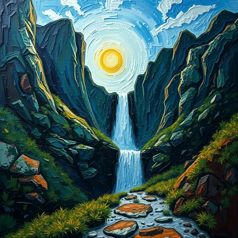 Waterfall In The Mountains 2 Place Order