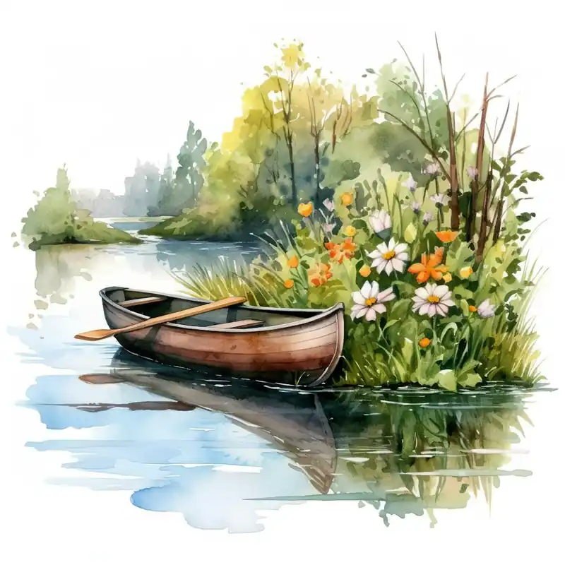 Canoe On The River Wholesale