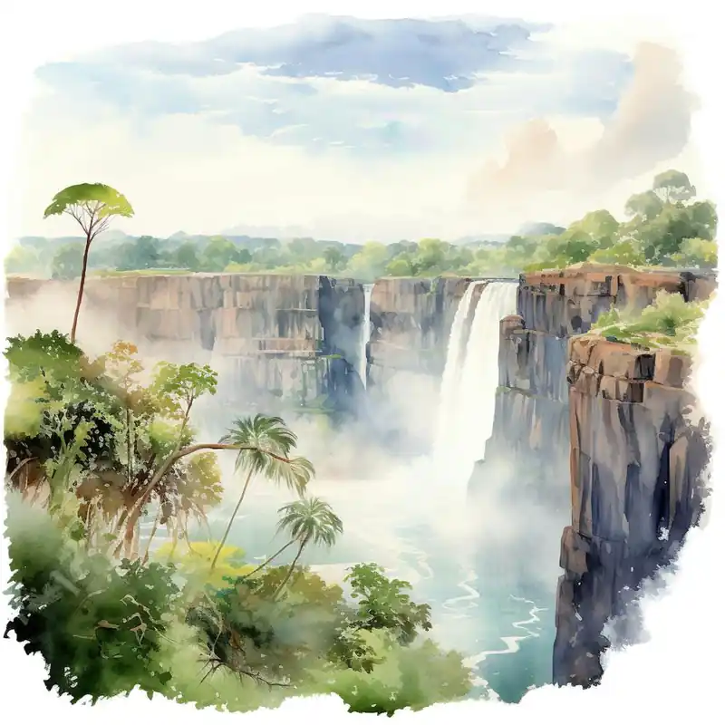 Time-Limited Waterfall In Zambia
