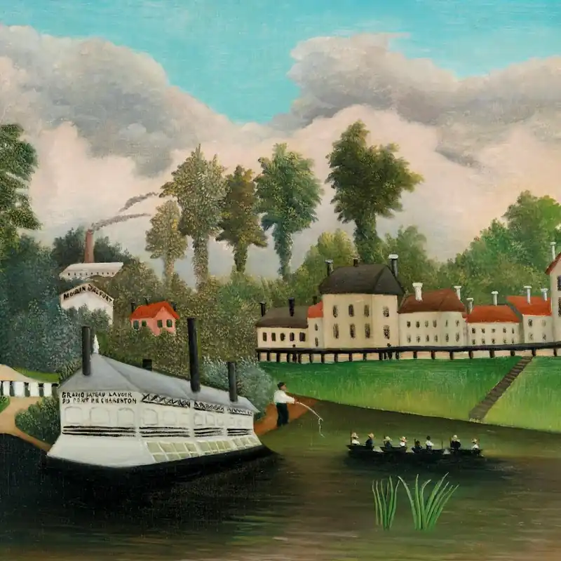 Trending The Laundry Boat Of Pont De Charenton By Henri Rousseau