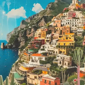 Trusted Brand Amalfi ItalyRetro Collage Style 2
