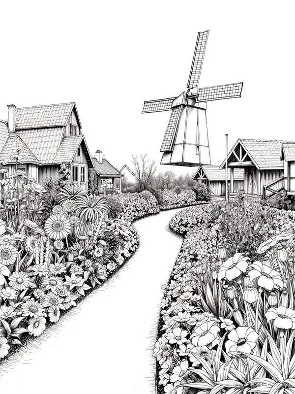 Windmill In The Garden 2 Factory Price