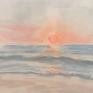 Sunset At The Beach 64 Clearance