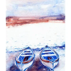 Two Boats On The Beach Instant Buy
