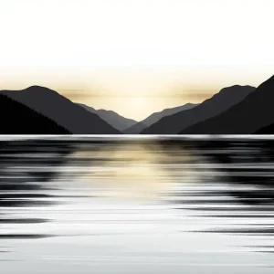 Sunset Over Lake 1 Instant Buy