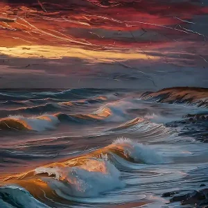 Sunset At The Beach 23 Free Shipping