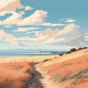 The Saxon Shore Way England 3 Hiking Trail Landscape Instant Buy