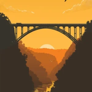 Vintage West Virginia Poster Top Rated