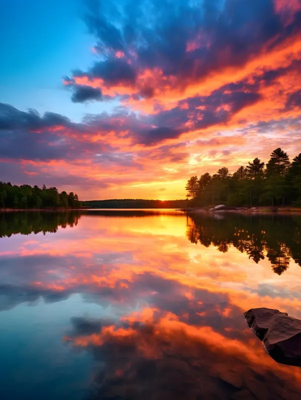 Colorful Sunset At The Lake Bulk Order