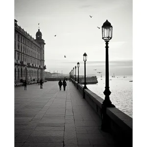 Viral Poster Of Trieste, Italy, Black And White Analogue Photography 3