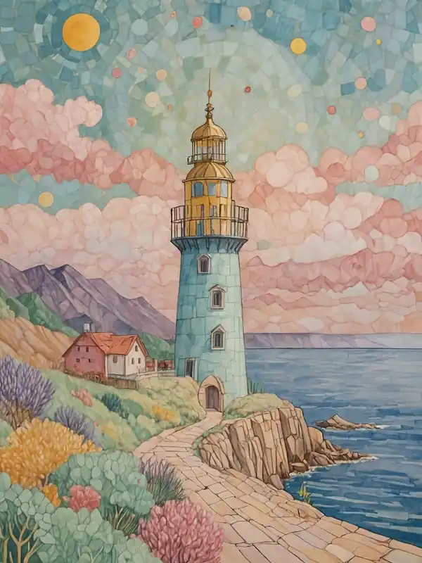 Pastel Lighthouse no4 Top Pick