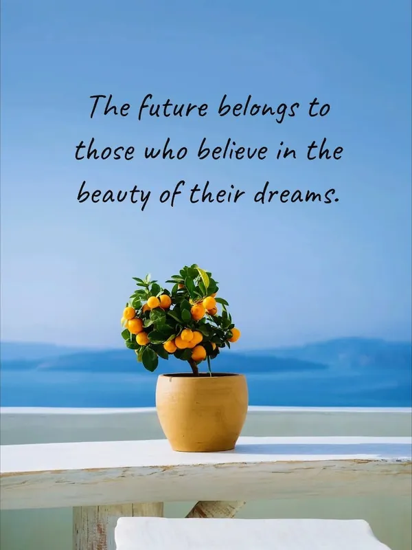 Future Belongs To Those Who Believe In The Beauty Of Their Dreams While Supplies Last